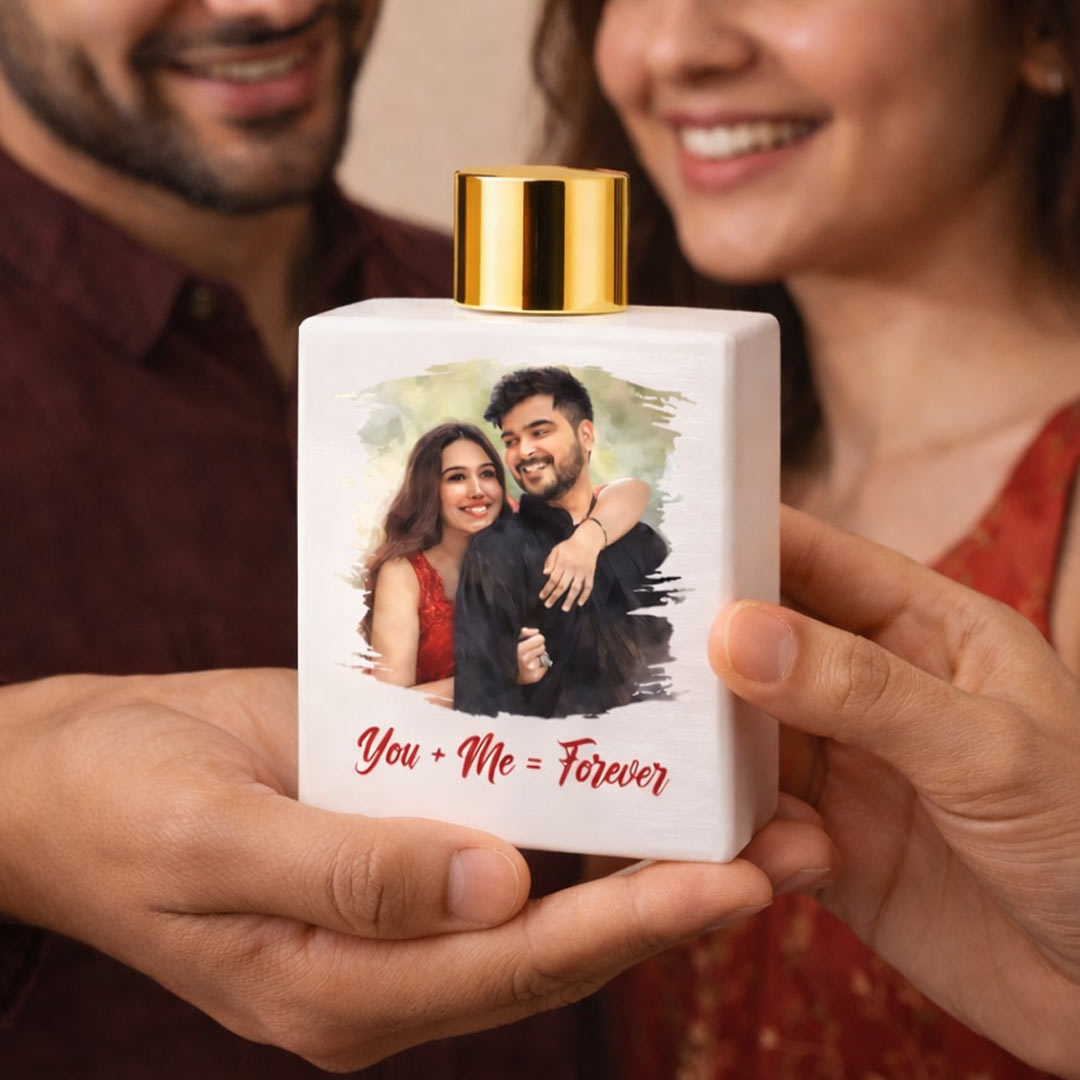 You + Me = Forever – Personalized Couple Perfume (100ml Eau De Parfum) | Love Craft Gifts