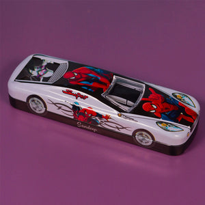 Car Shape Metal Geometry Box- Spider Man