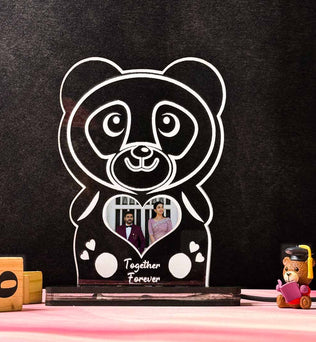 Acrylic Glowing Panda Lamp with Photo & Text