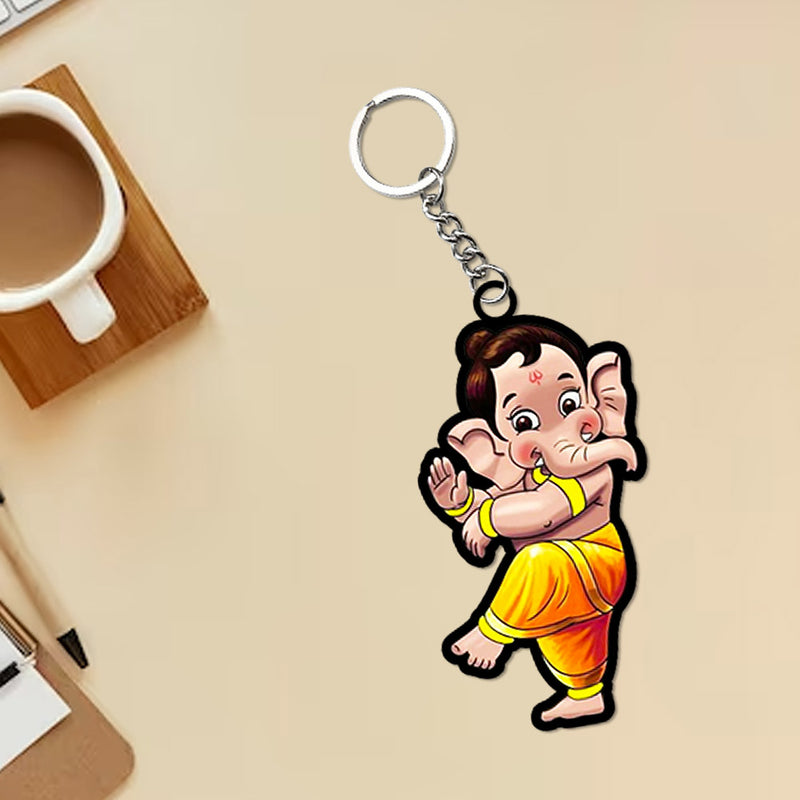 Cartoon Ganesha Keychain | Love Craft Gifts