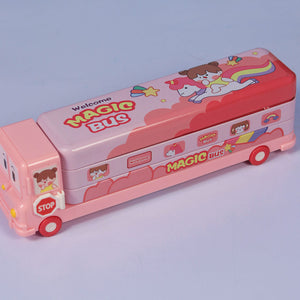 Space Bus Pencil Box-Pink