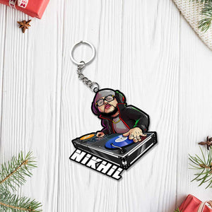 Musician Keychain With Name: Musician Keyrings | Love Craft Gifts