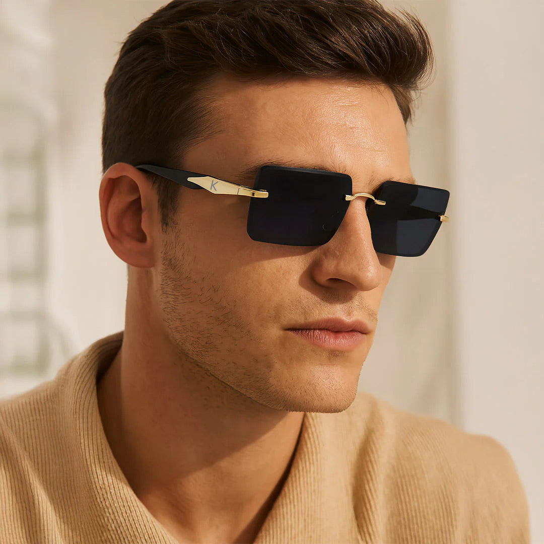 Luxury Gold-Temple Sunglasses