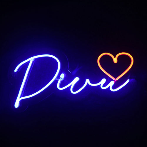 Customized Neon Name Light Frames With Heart