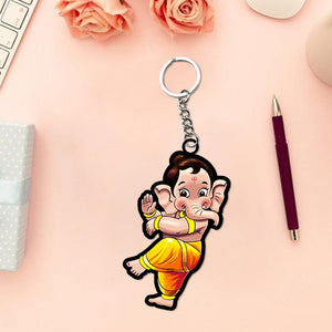 Cartoon Ganesha Keychain | Love Craft Gifts