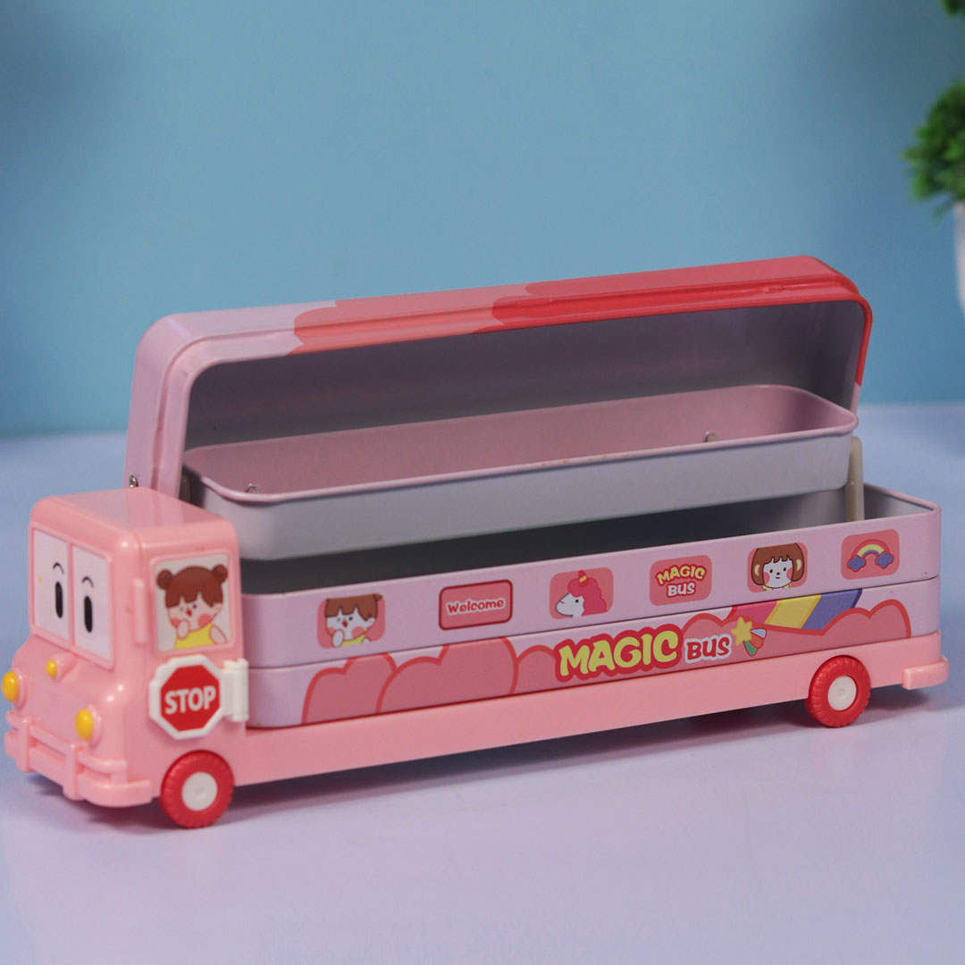 Personalized Space Bus Pencil Box