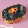 Personalized Double Compartment Stainless Steel Lunch Box ,500ml