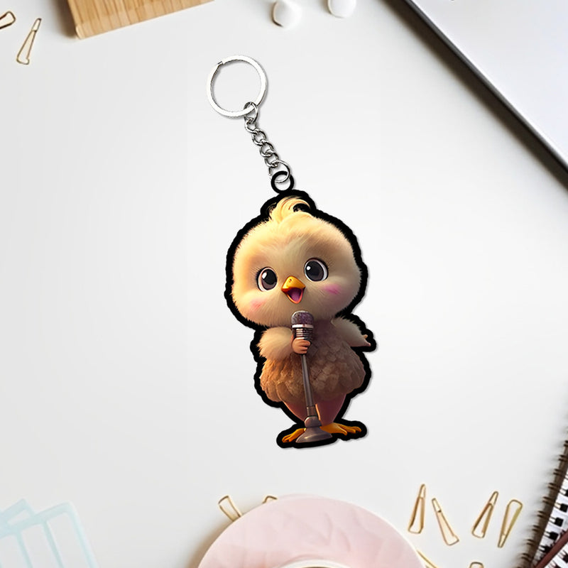 Cute Cartoonist Keychain | Love Craft Gifts