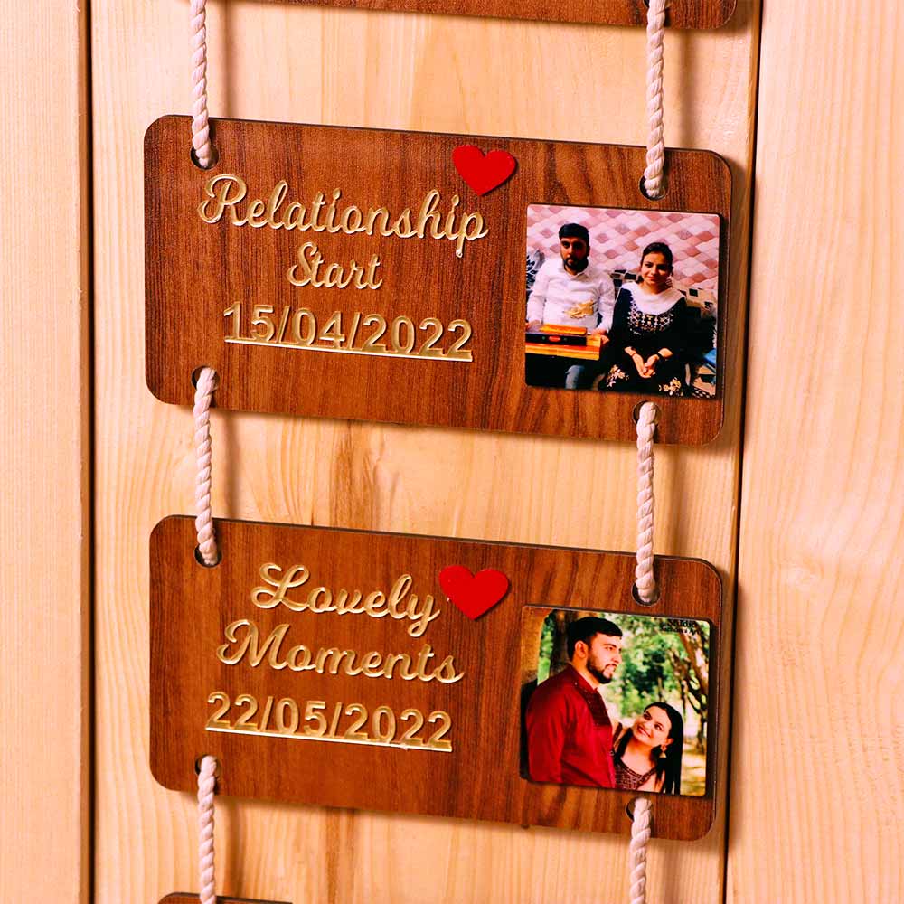 Love Story Wooden Wall Hanger