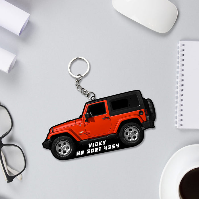 Car Keychain With Name| Love Craft Gifts