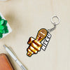 Musical Instrument Keychain Or Keyrings With Name | Love Craft Gifts