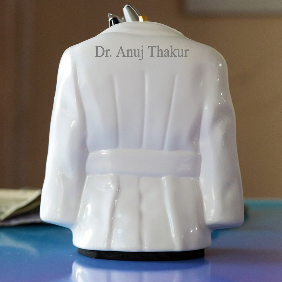 Personalized Doctor Coat Pen Stand With Name