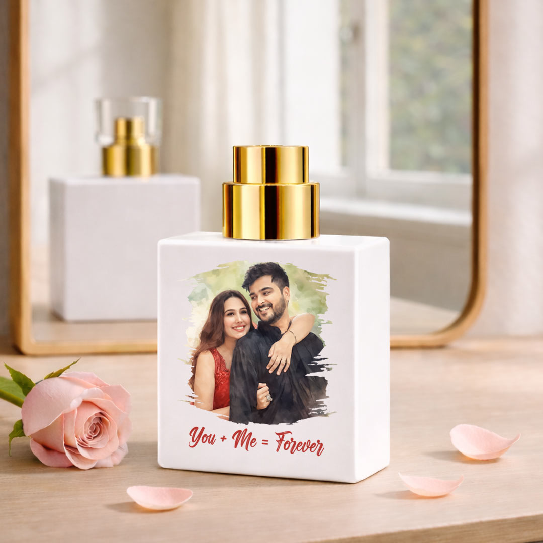 You + Me = Forever – Personalized Couple Perfume (100ml Eau De Parfum) | Love Craft Gifts