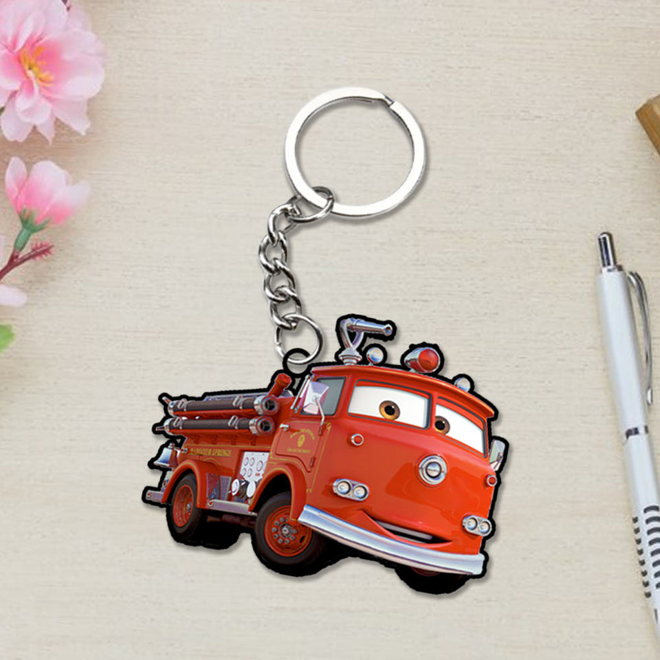 Lightning McQueen Cars Charcaters Keychain | Love Craft Gifts