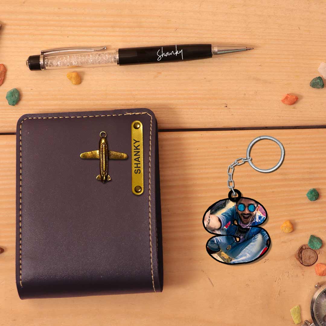 Men's Wallet with Keychain and Pen | Love Craft Gifts