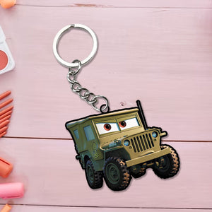 Lightning McQueen Cars Charcaters Keychain | Love Craft Gifts