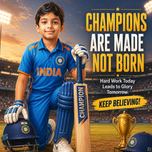 Personalized Future Cricket Champion Digital Portrait for Kids | Custom Cricket Theme Sports Artwork Gift