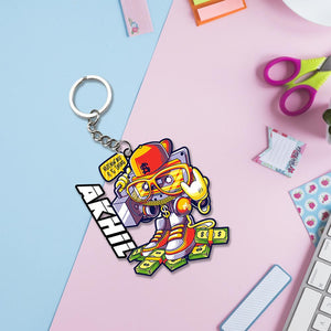 Musician Keychain With Name: Musician Keyrings | Love Craft Gifts