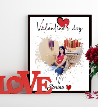 Valentine Special -Personalized Photo Frame For Loved One-8x12