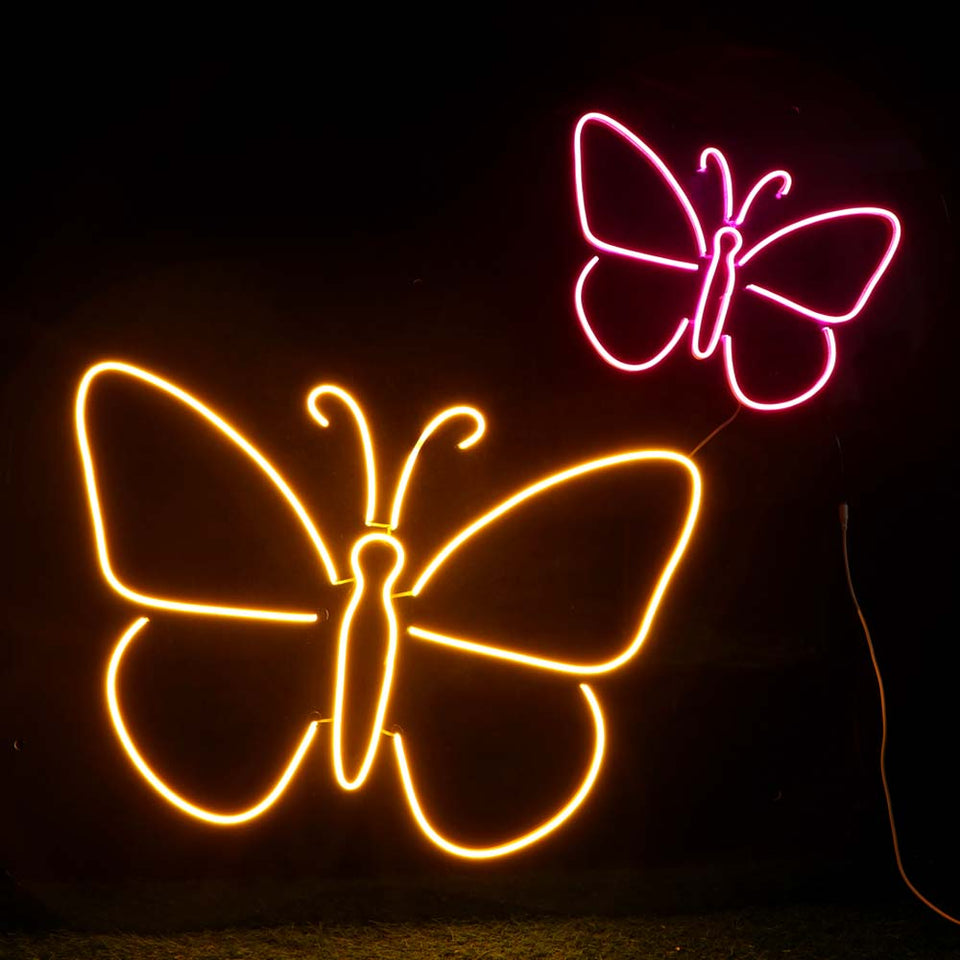 Customized Butterfly Neon Light Frames