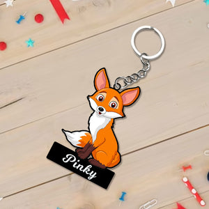 Animal Keychain With Name | Love Craft Gifts