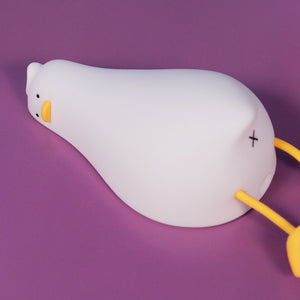 Lying FlatCute Duck Light Night Lamp (6.2 cm, Warm White Light)