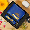 Personalized Men's Wallet & Keychain Combo