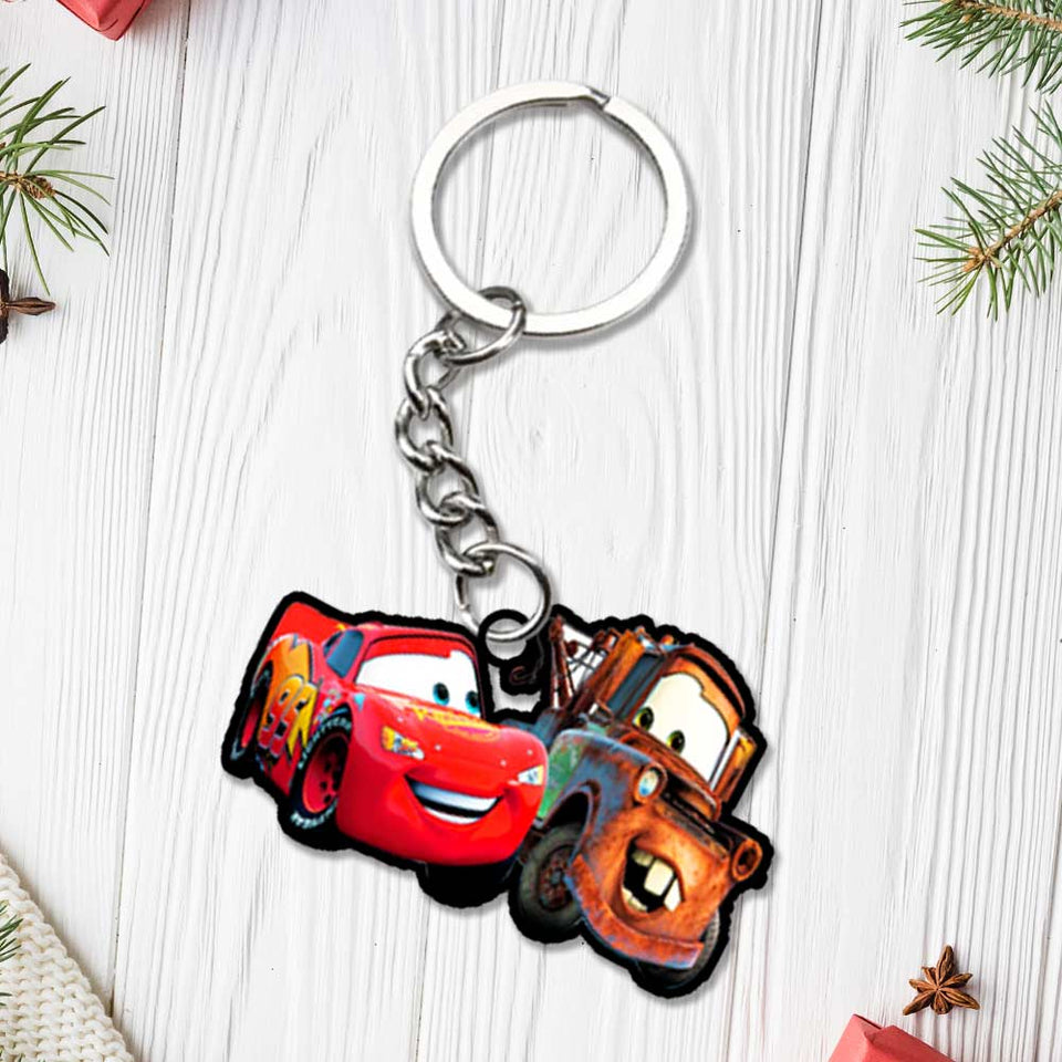 Lightning McQueen Cars Charcaters Keychain | Love Craft Gifts