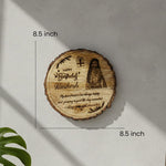 Customized Wooden Engraved Slice – Photo, Name & Message for Any Occasion | 8.5 x 8.5 inch | Love Craft Gifts