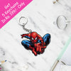 Spider-Man Cartoon Character Keychain Or Keyrings | Love Craft Gifts