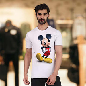 Men's White Mickey Mouse T-Shirt | Love Craft Gifts