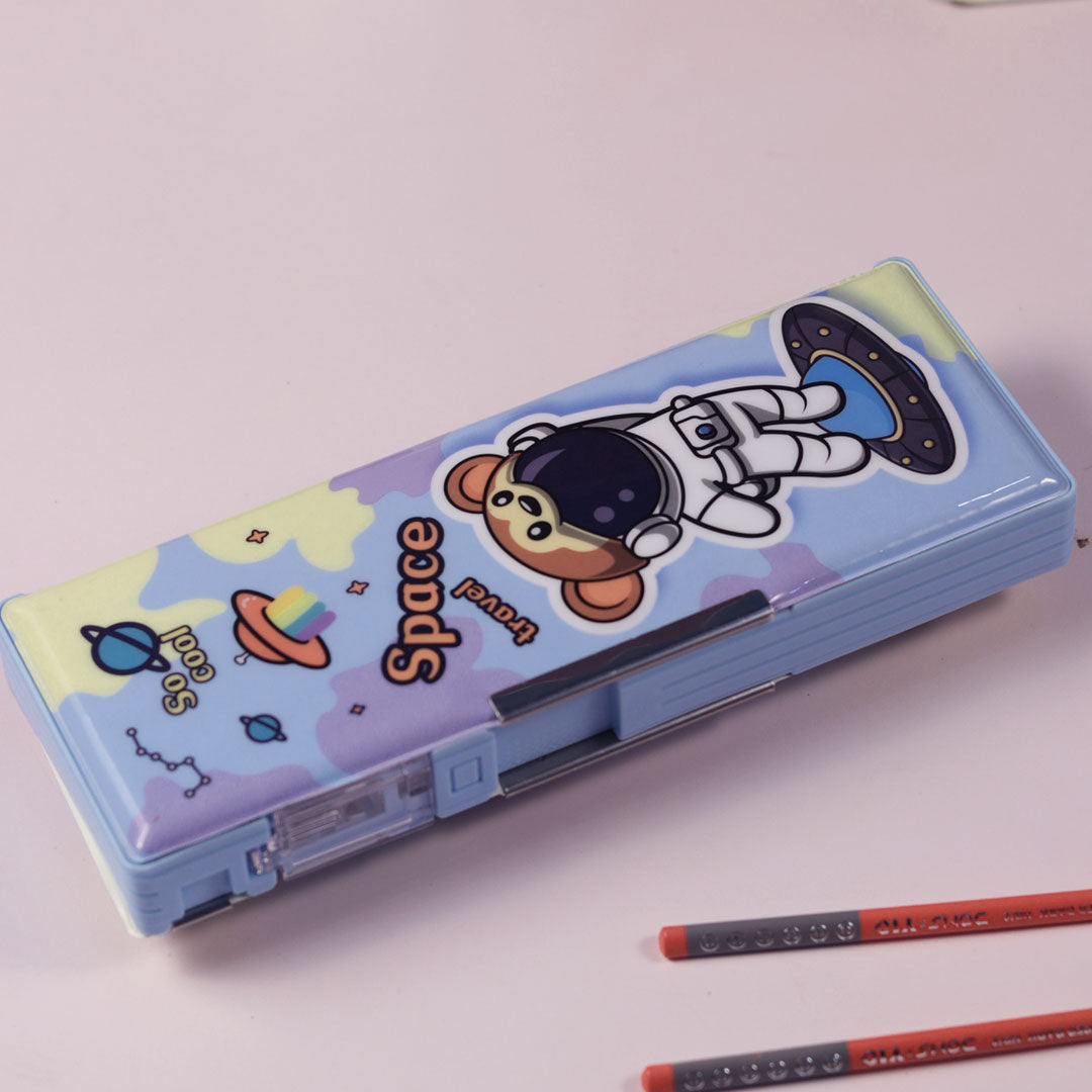 School Items for Kids - Customized Cartoon Printed Geometry Box