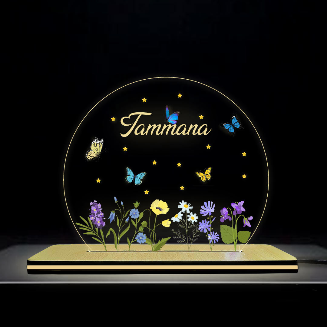 Personalized Name Acrylic Lamp- Single Light- 5X6"