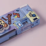 School Items for Kids - Customized Cartoon Printed Geometry Box