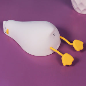 Lying FlatCute Duck Light Night Lamp (6.2 cm, Warm White Light)