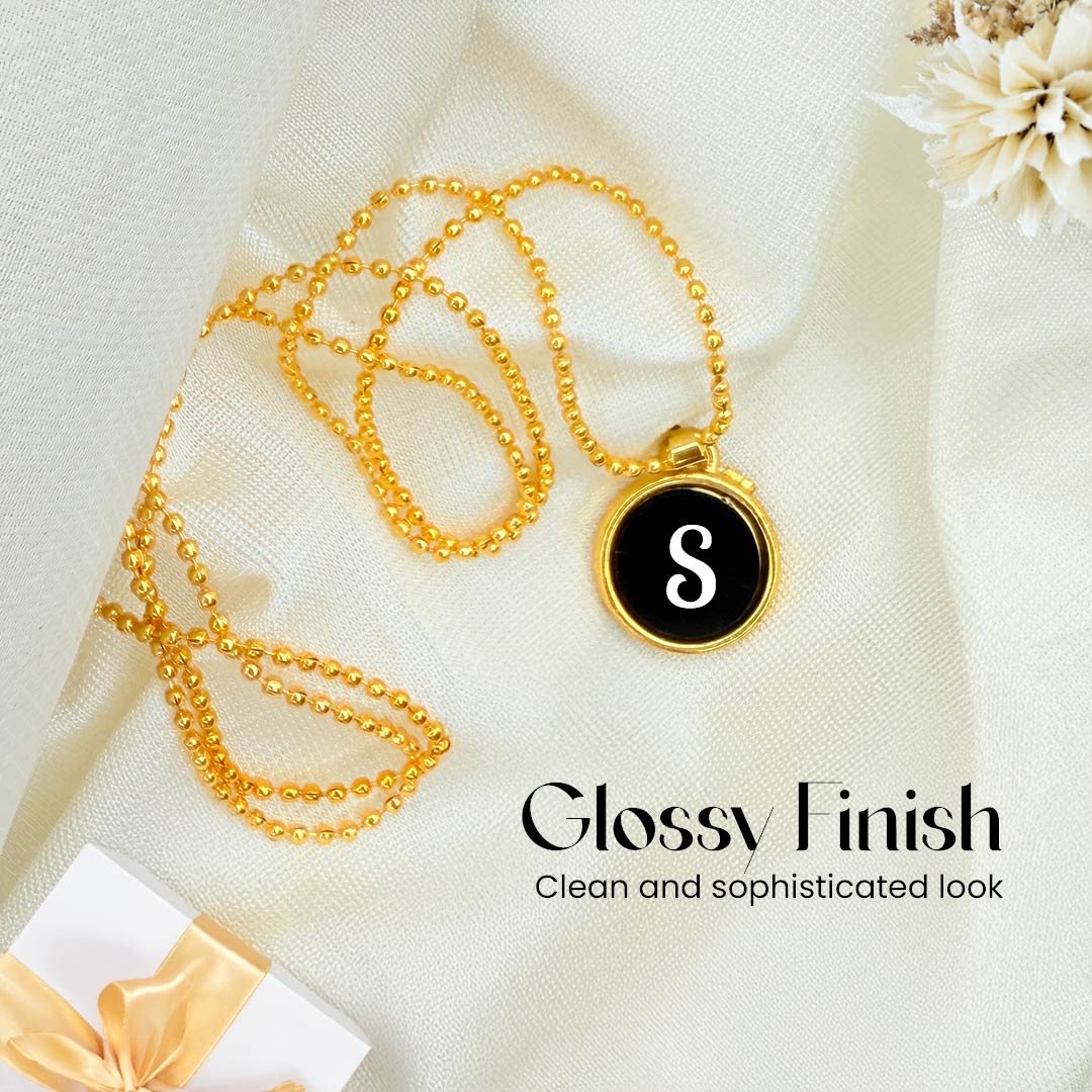 Personalized Initial Pendant Necklace – Elegant Custom Letter Jewelry