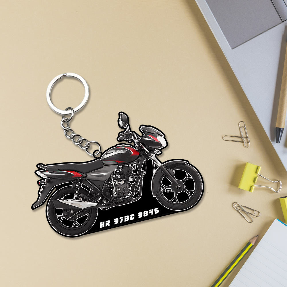 Bike Keychain With Name | Love Craft Gifts