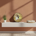 Personalized Wooden Slice (8×8 Inch) with Sketch Art | Love Craft Gifts