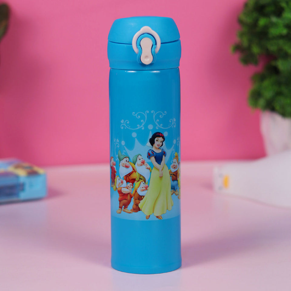 Princess Water Bottles for Kids -350 ML (Blue)