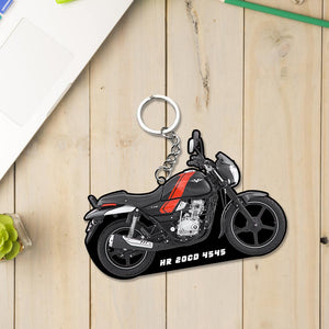 Bike Keychain With Name | Love Craft Gifts