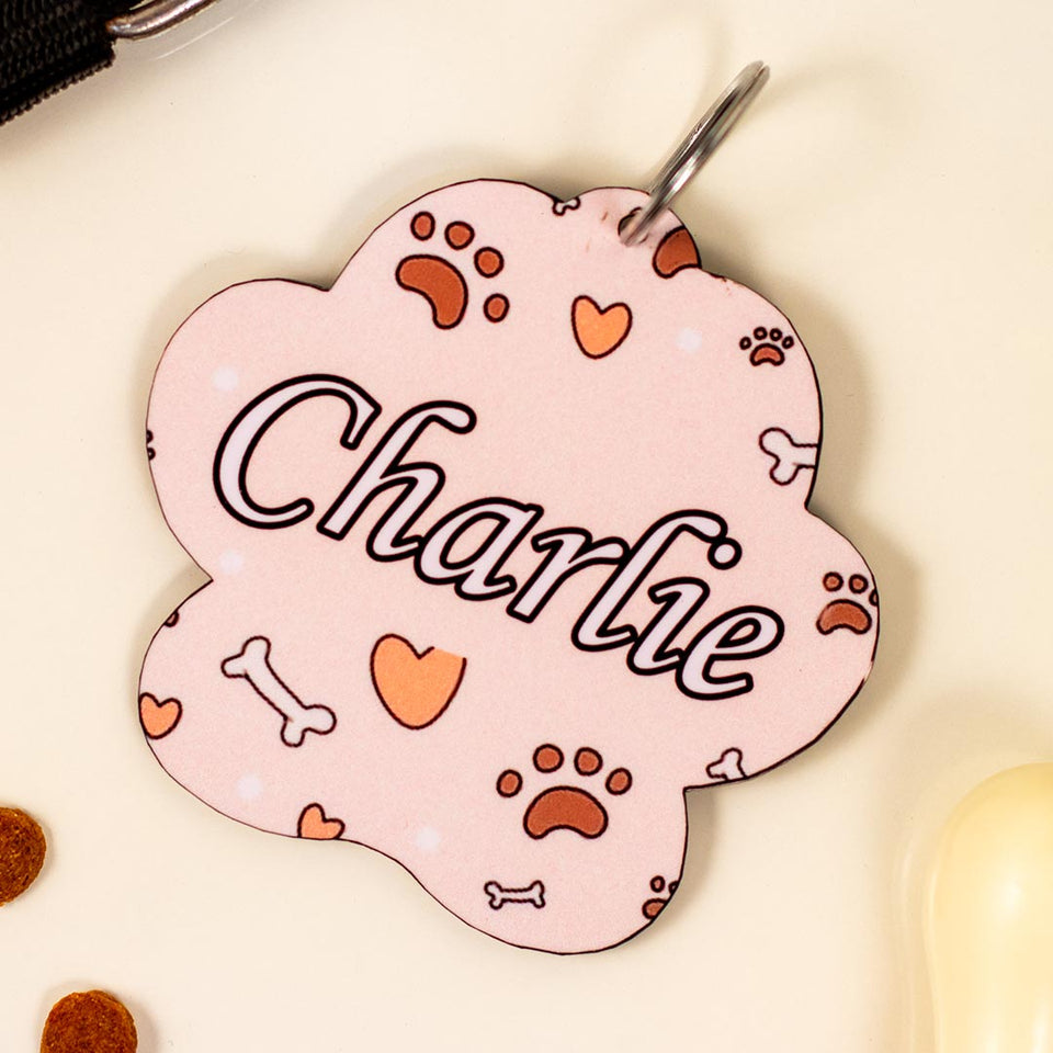 Personalized Wooden Dog Name Tag