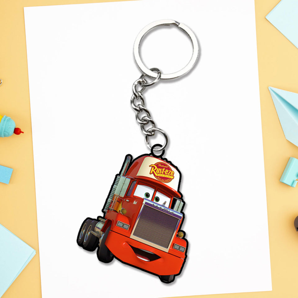 Lightning McQueen Cars Charcaters Keychain | Love Craft Gifts