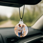Custom Photo Car Hanger – Round Acrylic| Love Craft Gifts