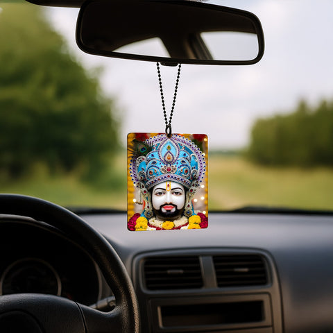 Khatu Shyam Ji Acrylic Car Hanging | 3×2"