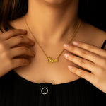 Custom Name Crown Pendant Necklace – Gold-Plated Personalized Jewelry | Love Craft Gifts