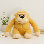 Set of 3 Plush Monkey Toys – Soft Stuffed Gorillas in Black, Brown & Beige | Love Craft Gifts