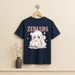 ZEBJUBS Kawaii Anime Girl Graphic T-Shirt – Soft Aesthetic Style | Love Craft Gifts