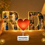 Personalized Couple LED Photo Lamp 10x4" | Romantic Table Top Gift | Love Craft Gifts™