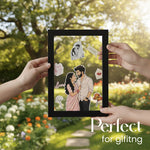 Personalized Acrylic Couple Frame – 8×12” | Custom Illustration | Love Craft Gifts