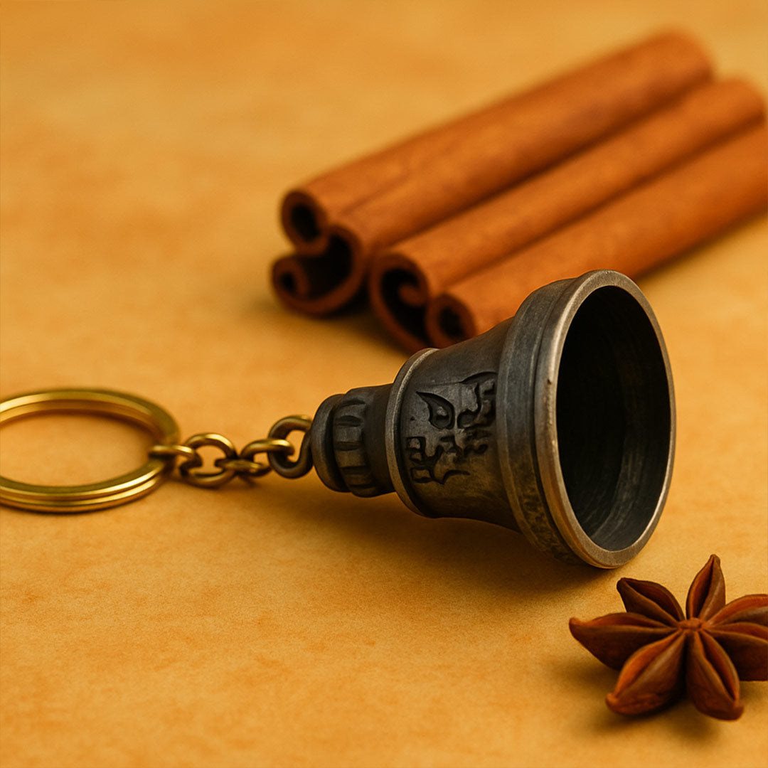 Guardian Bell Keychain – Antique Protection Charm | Love Craft Gifts